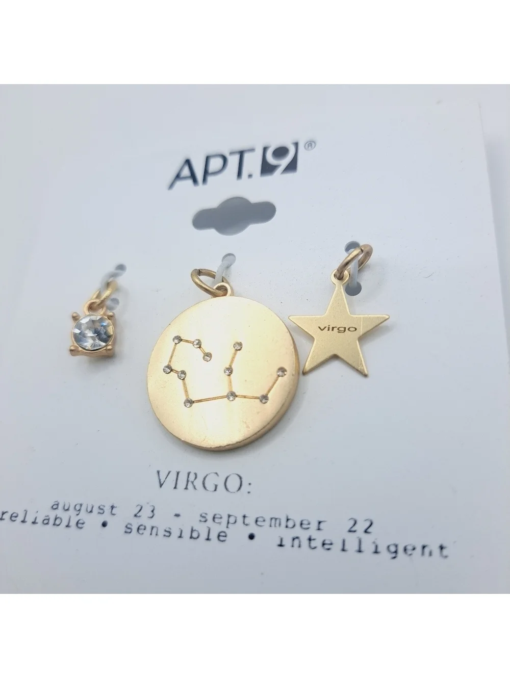 Virgo Zodiac Pendant Charm Set